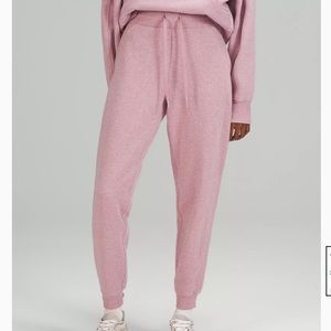 Lululemon scuba joggers heathered pink taupe